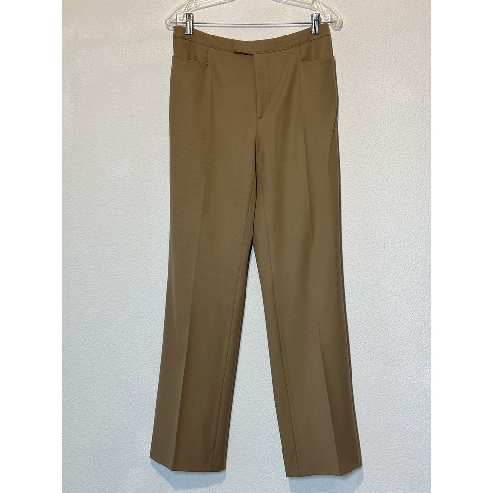 Philosophy Di Alberta Ferretti Sz 8 Wool Straight Leg Trouser Dress Pants Core